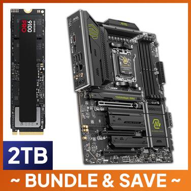 2TB Samsung 9100 SSD + MSI AM5 ATX MAG B850 TOMAHAWK MAX WIFI Motherboard Bundle