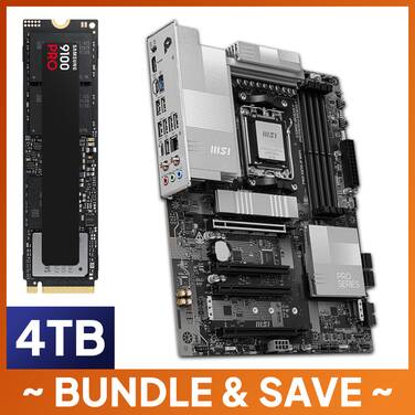 4TB Samsung 9100 SSD + MSI AM5 ATX PRO X870-P WIFI DDR5 Motherboard Bundle