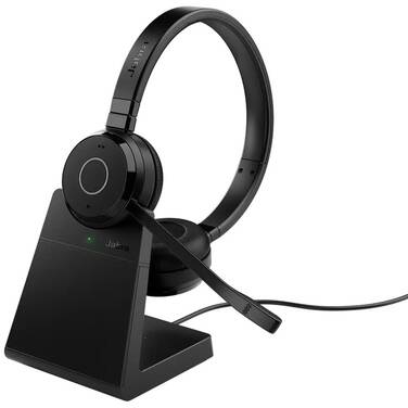 Jabra Evolve 65 TE UC Stereo Bluetooth Headset with Base