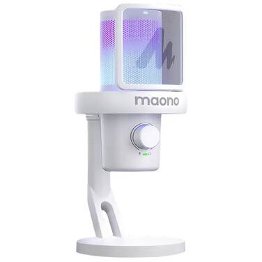 Maono DM40 USB/Wireless Gaming Desktop Microphone White