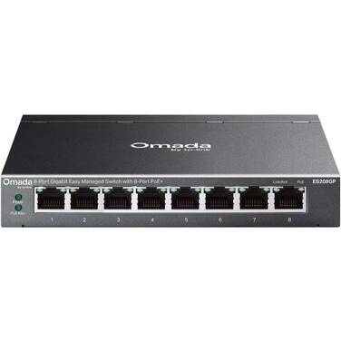 TP-Link ES208GP Omada 8-Port Gigabit Easy Managed Switch with 8-Port PoE+
