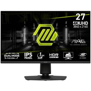 27 MSI MAG 275UPD E14 4K 144Hz/FHD 288Hz Dual Mode IPS Gaming Monitor Black
