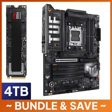 4TB Samsung 9100 SSD + ASUS AM5 ATX TUF GAMING X870-PLUS WIFI DDR5 Motherboard BUNDLE