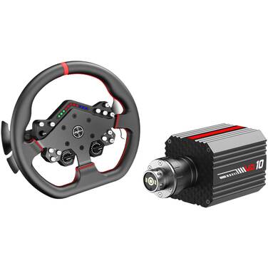 PXN VD10+W DS R2 Steering Wheel + Direct Drive Motor Bundle for PC