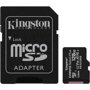 128GB Kingston Canvas Select Plus microSD Memory Card
