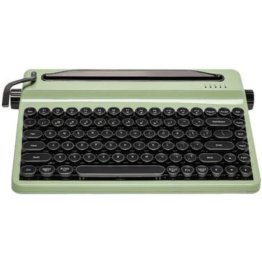 YUNZII QL75 Retro Typewriter Wireless Tactile Mechanical Keyboard Green