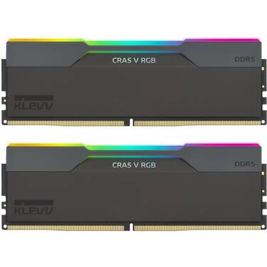 64GB (2x32G) KLEVV CRAS V RGB 6000MT/s DDR5 Memory Kit Black