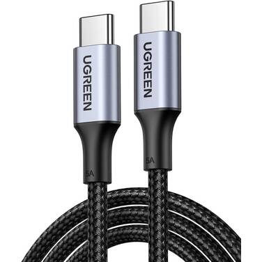 1m UGREEN 100W USB-C Braided Fast-Charging Cable