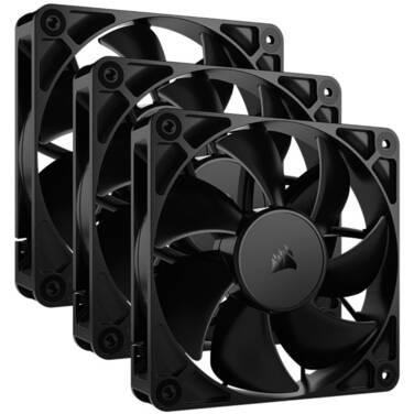 3x120mm Corsair RS120 PWM FAN Black