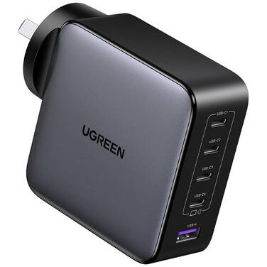 UGREEN Nexode 100W 5-Port GaN Fast Charger Gray