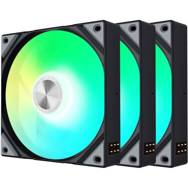 120mm TRYX ROTA SL ARGB 120 Case Fans Black 3 Pack