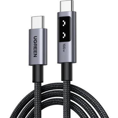 1m UGREEN UNO 100W USB-C Cable with Display