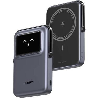 UGREEN UNO 10000mAh Magnetic Wireless Power Bank Black