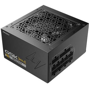 850 Watt Antec GSK 850 V2 Gold ATX Modular Power Supply Black