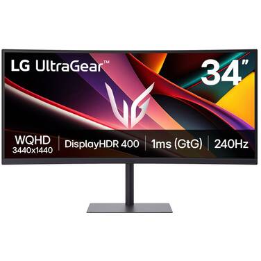 34 UltraGear 34G630A-B WQHD 240Hz VA Curved UltraWide Gaming Monitor Black