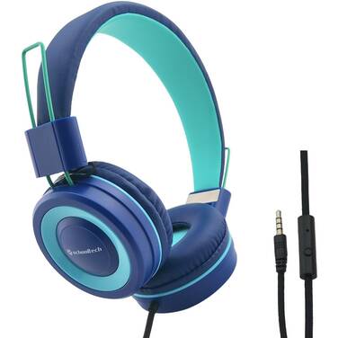 SchoolTech Extra Sturdy Headphones with Mic 50 Pack