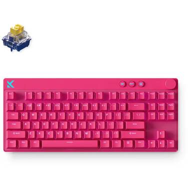 MCHOSE Mix 87 HE Magnetic Wired Gaming Keyboard Rose Red