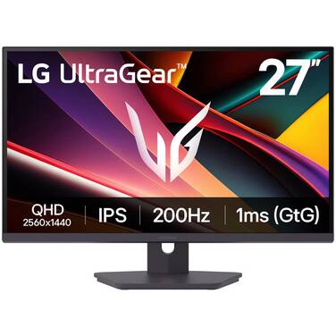 27 LG UltraGear G6 27G610A-B QHD 200Hz IPS Gaming Monitor Black