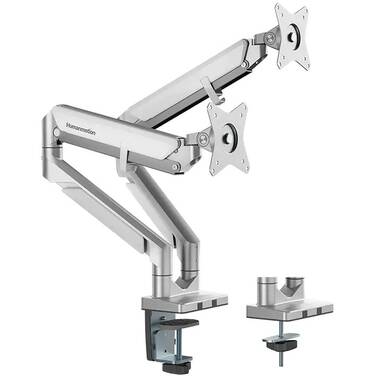 Humanmotion T2-2 Dual 17-32 Monitor Arm Silver