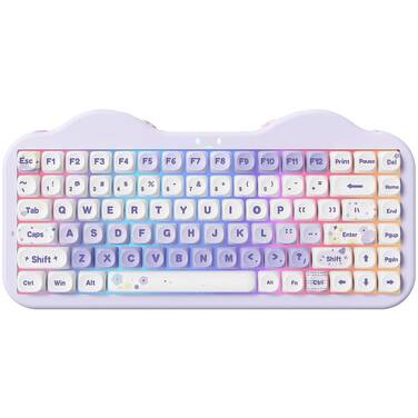YUNZII C75 Cake Meow 75 RGB Wireless Linear Mechanical Keyboard Purple