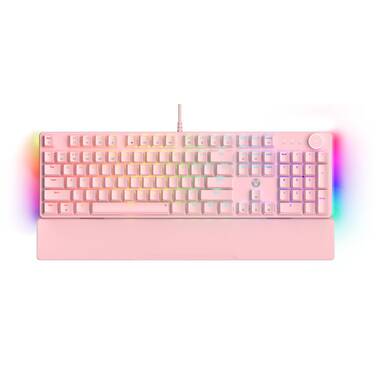 Fantech MAXPOWER II 100 RGB Wired Linear Mechanical Gaming Keyboard Pink