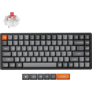 Keychron K2 Max QMK RGB Linear-Red Mechanical Wireless Gaming Keyboard Black - OPEN STOCK - CLEARANCE