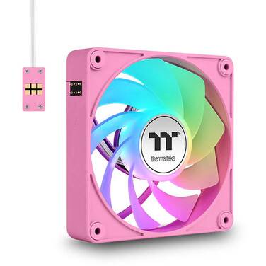 3x120mm Thermaltake CT120 EX ARGB Magnetic Connect Case Fan Pink 3 Pack