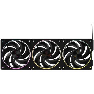 3x120mm Zalman ZM-DF120 A3 ARGB Magnetic Connect Case Fan Black 3 Pack