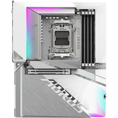 GigabyteAM5 B650E AORUS STEALTH ICE ATX DDR5 Wi-Fi 7 Motherboard White