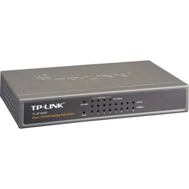 8 Port 10/100 TP-Link TL-SF1008P Network Switch with Power over Ethernet