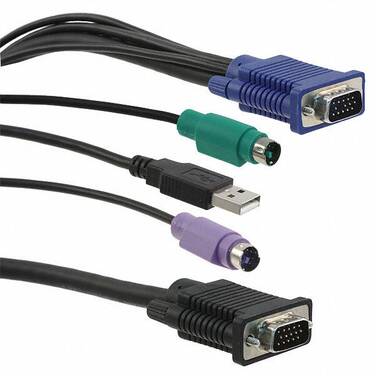 1.8 Metre ATEN 2L-5502UP PS2 Male to USB Male KVM Cable