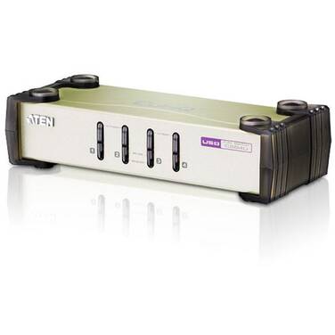 4 Port ATEN CS84U USB/PS2/VGA KVM Switch