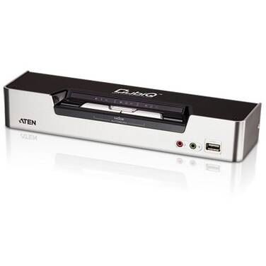 2 Port Aten Dual DVI KVM Switch with USB and Audio PN CS-1642