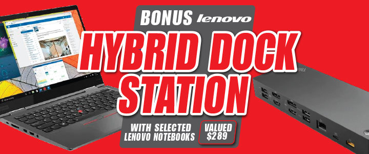 BONUS Lenovo Hybrid Dock Station!