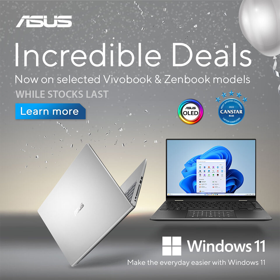 ASUS Laptop Lifestyle Sale Homepage Banner
