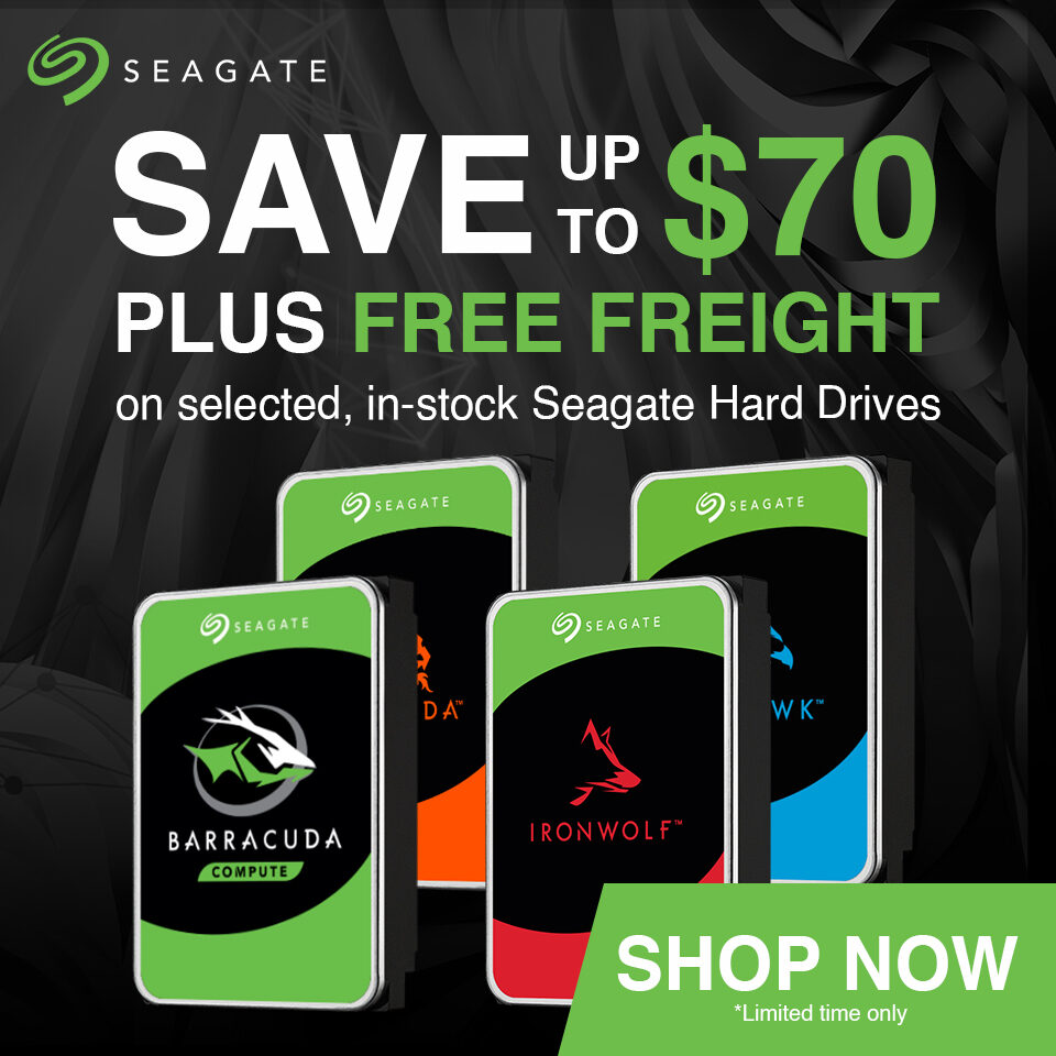 Seagate March Free Freight Campaign Homepage Banner