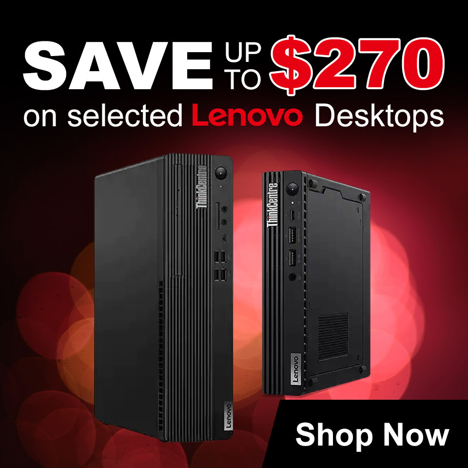 Lenovo Desktop Sale Homepage Banner