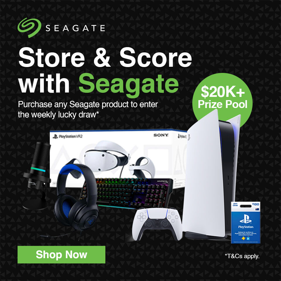 Seagate Store & Score Promo Homepage Banner