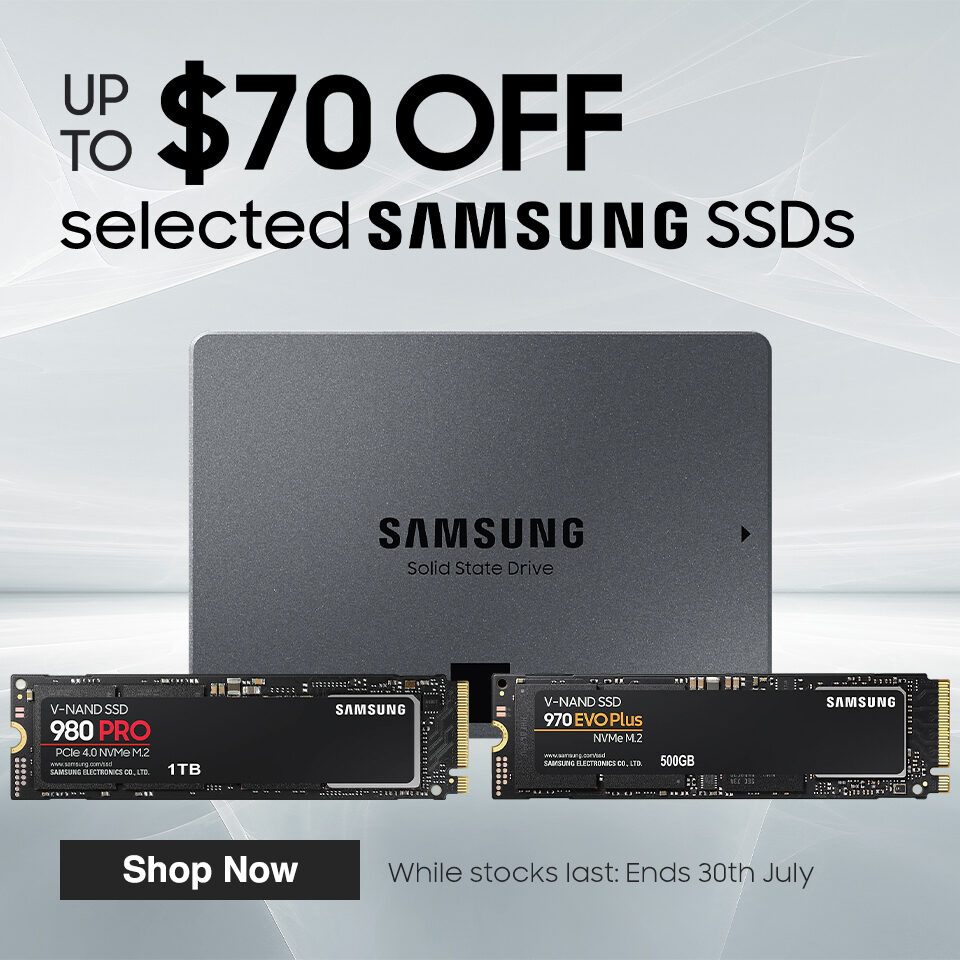 Samsung SSD Sale Homepage Banner