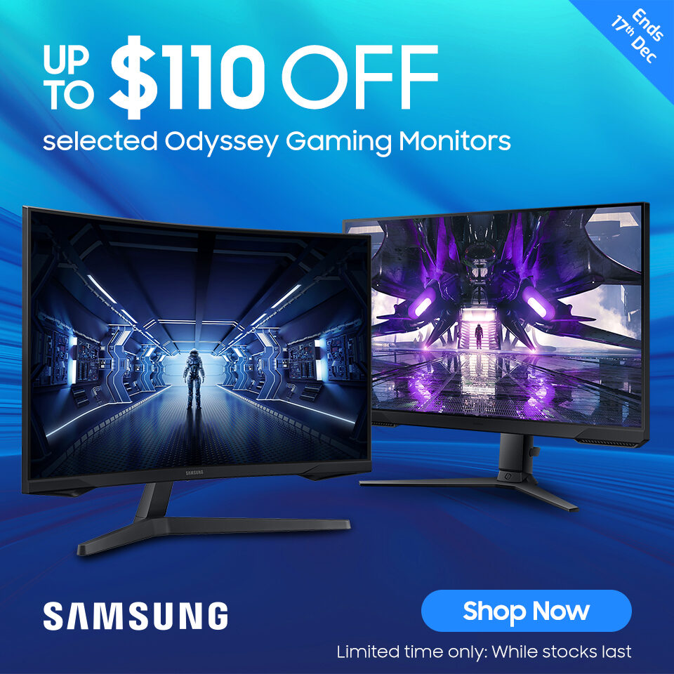 Samsung Odyssey Monitor Sale Nov-Dec 23Q4 Homepage Banner