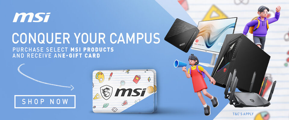 MSI BTS Conquer your Campus Promotion & Landing Page