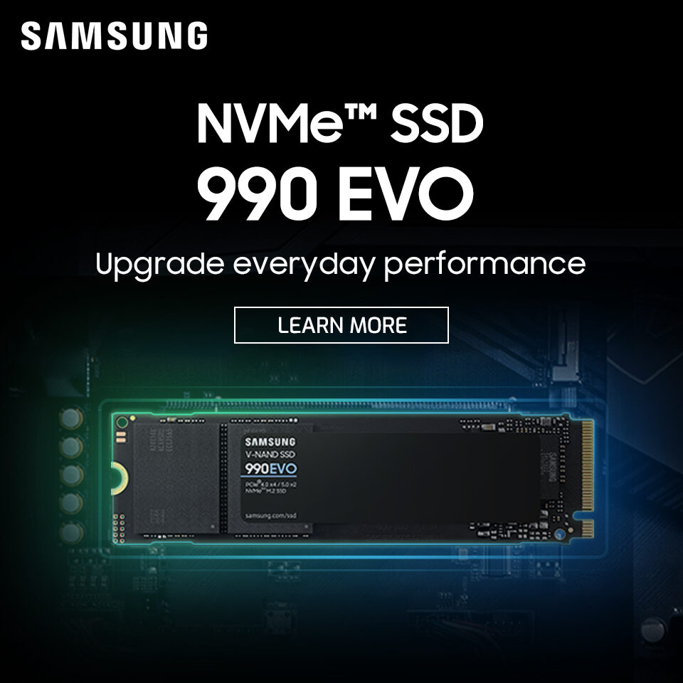 Samsung 990 Evo SSD Launch 24Q1 Homepage Banner