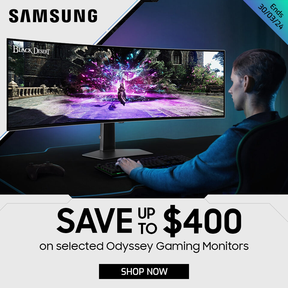 Samsung Odyssey March Monitor Sale 24Q1 Homepage Banner