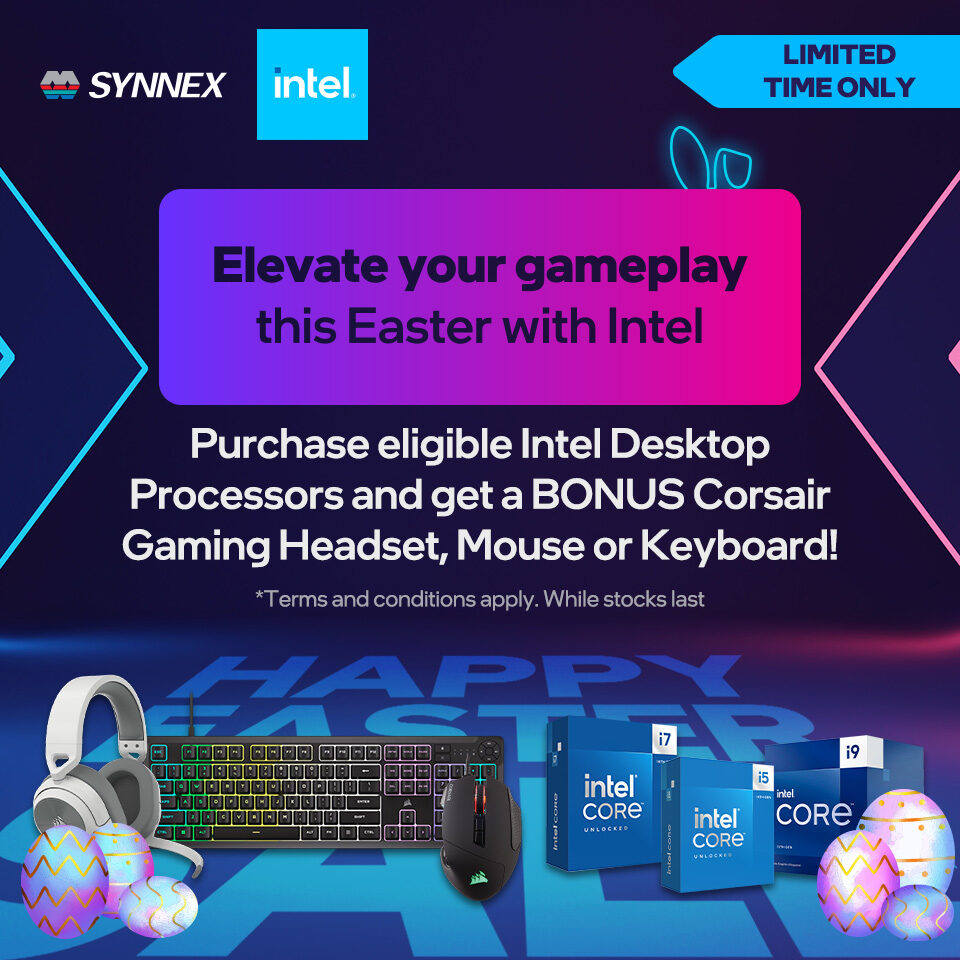 Intel Bonus Corsair Peripheral Easter Promotion Homepage Banner