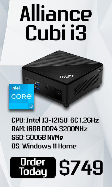 MSI Cubi 12M Pro Monitor Campaign Landing Page