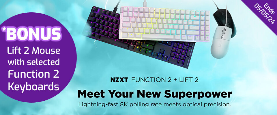 NZXT KB + Mouse Launch Promotion + Landing Page