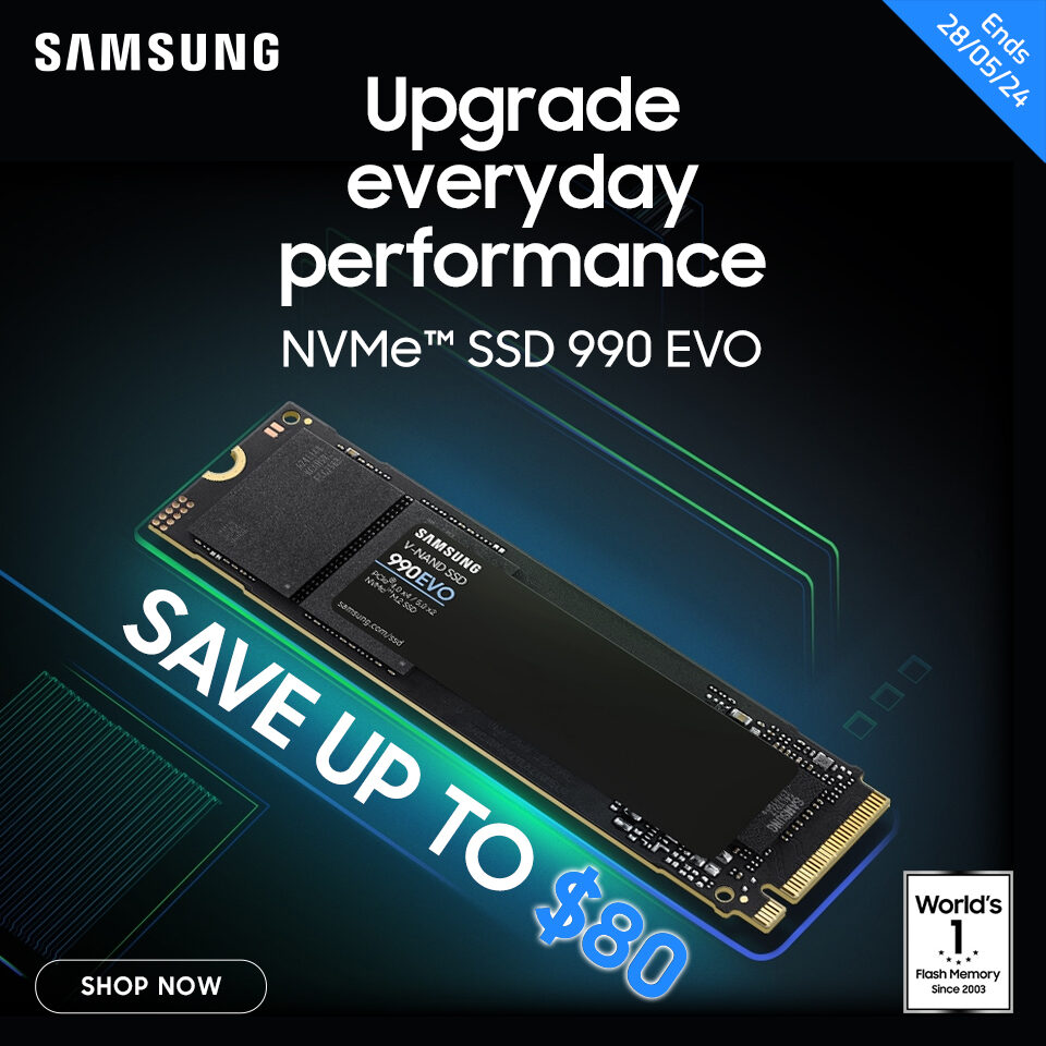 Samsung 990 EVO SSD May Sale 24Q2 Homepage Banner