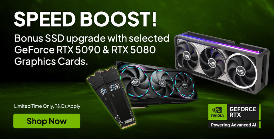 GeForce RTX 5080 5090 Bonus SSD Promotion & Landing Page
