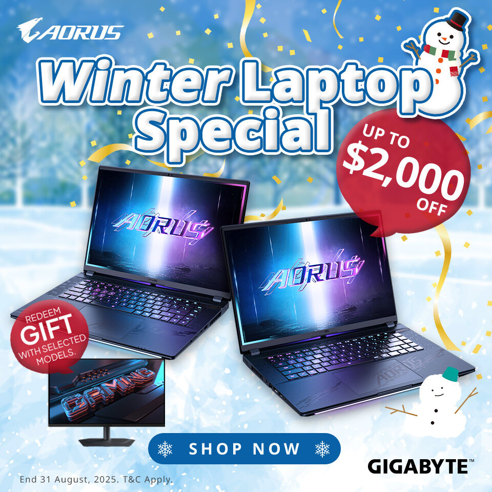 Gigabyte August AORUS Laptop 25Q3 Homepage Banner