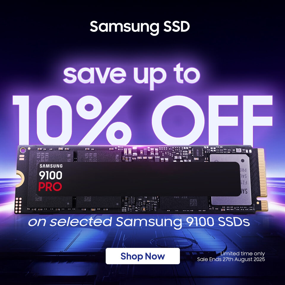 Samsung 9100 SSD August Sale 2025 Homepage Banner
